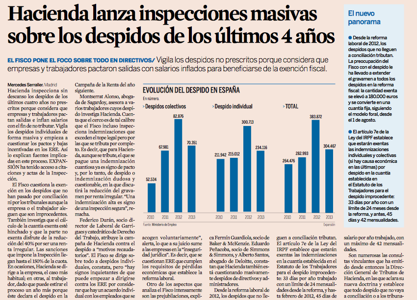 Hacienda lanza inspecciones masivas sobre los despidos de los últimos 4 años